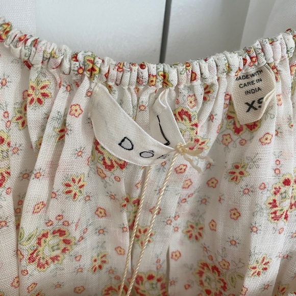 Doen XS Adie Top in Alabaster Countryside Calico - Picture 8 of 14